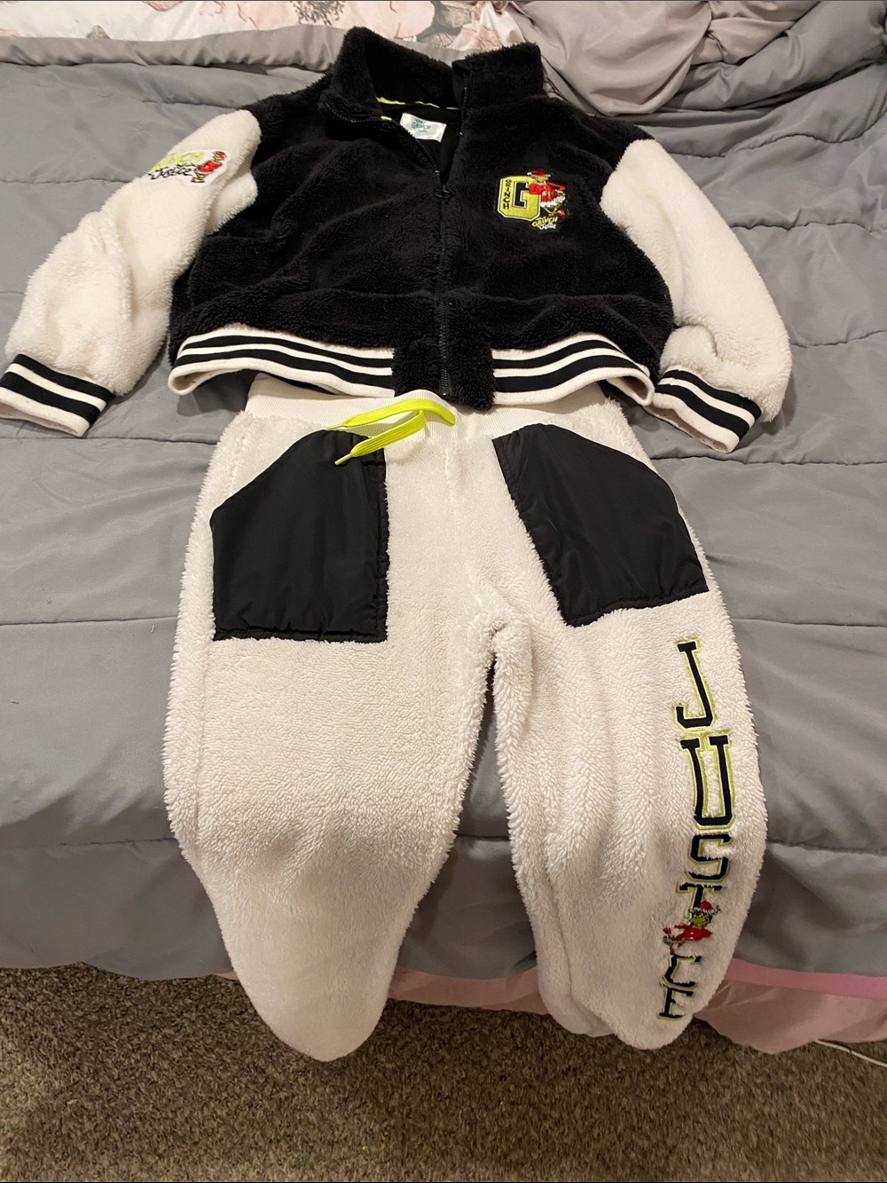 Grinch Justice sweat suit